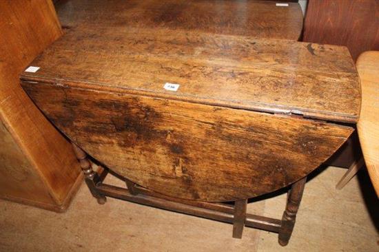 18th Century oak gateleg table(-)